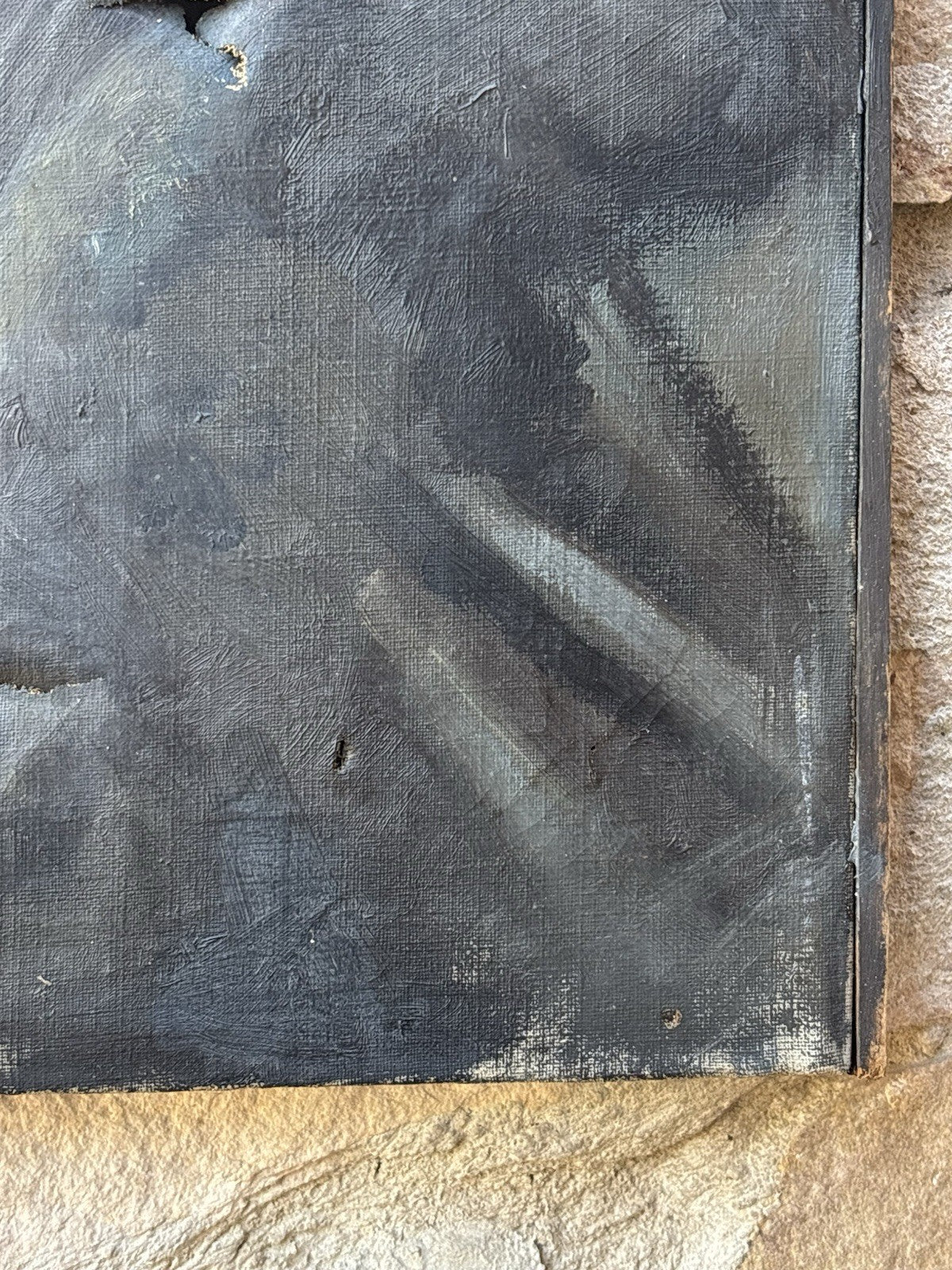Quadro antico -Profilo Di Donna- dipinto a olio su tela