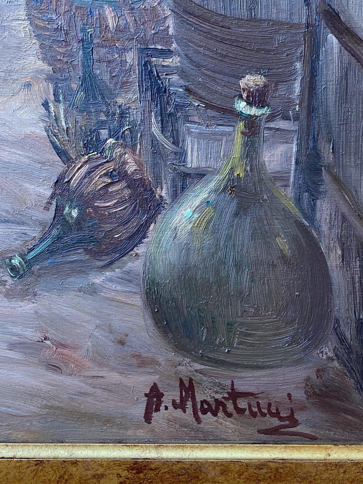 Quadro -Interno Di Cantina- Antonio Martucci- dipinto a olio