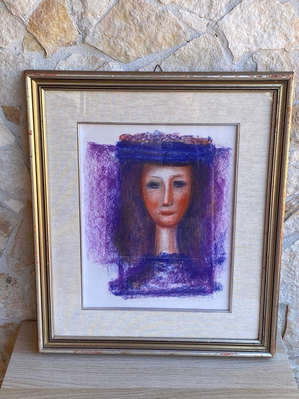 Quadro -Figura Di Donna- Antonio Tammaro- pastello su carta
