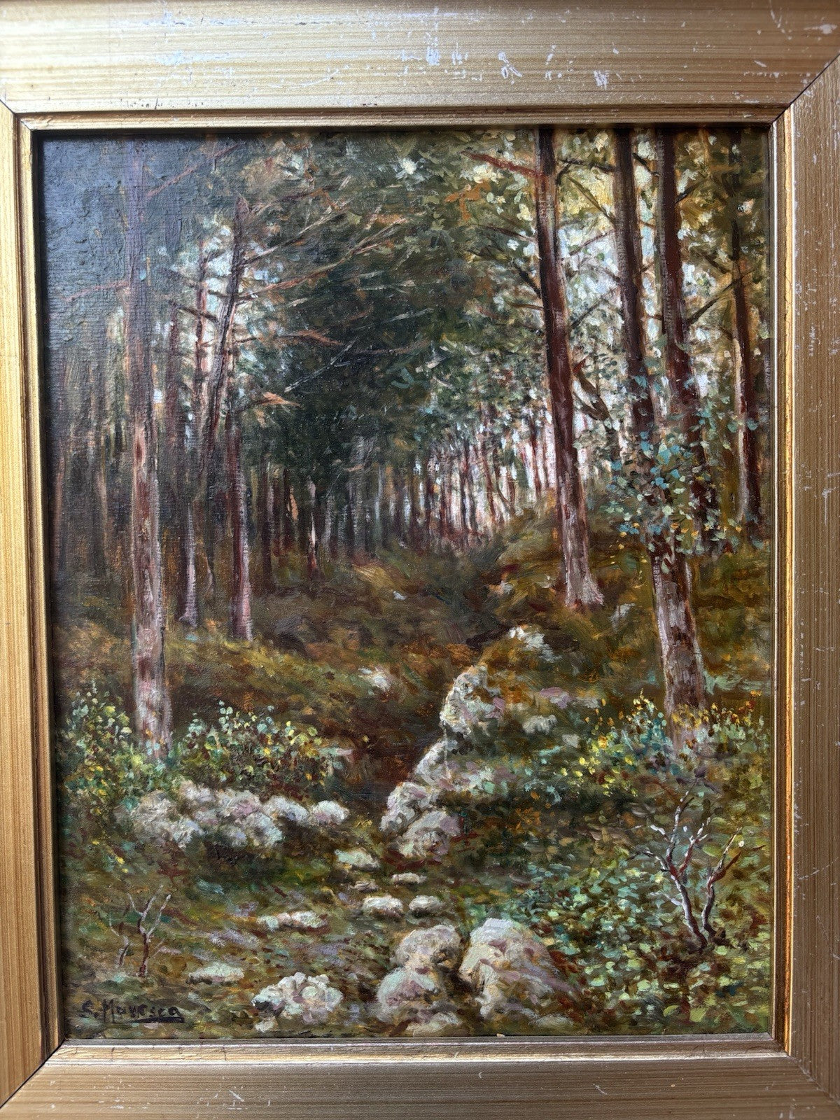 Quadro -Boschi Del Faito- Salvatore Maresca- dipinto a olio