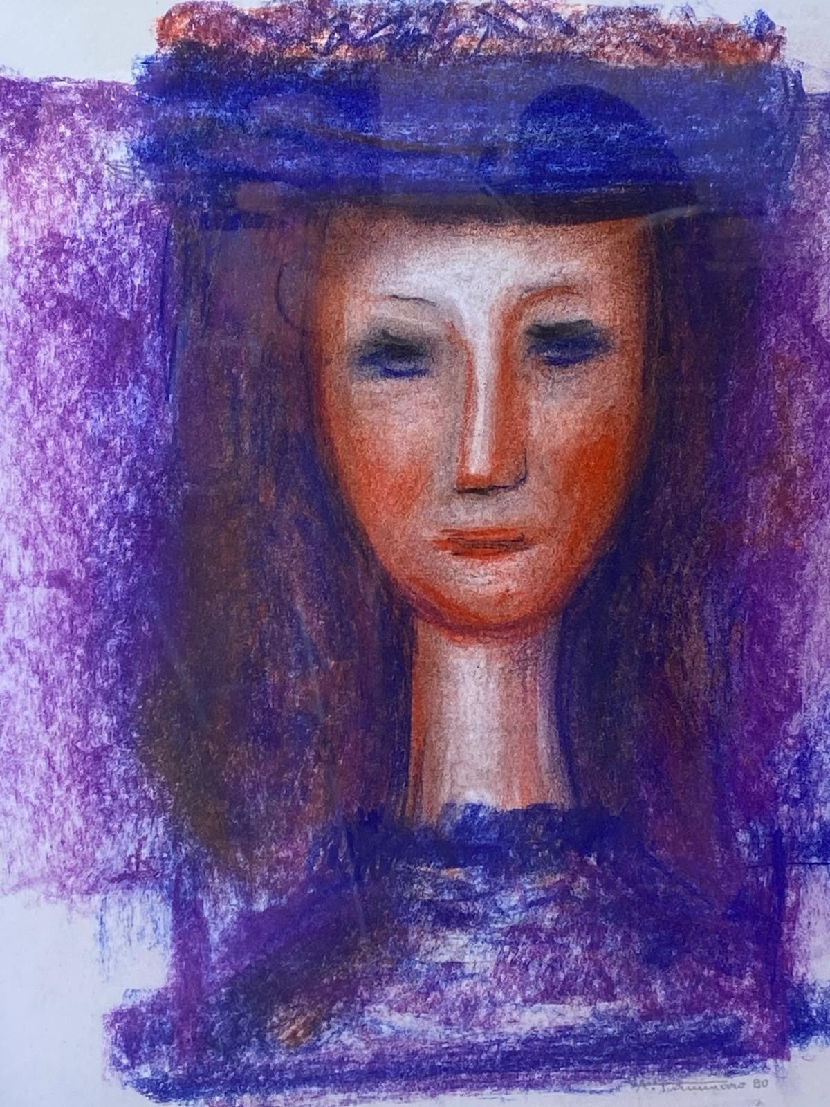 Quadro -Figura Di Donna- Antonio Tammaro- pastello su carta