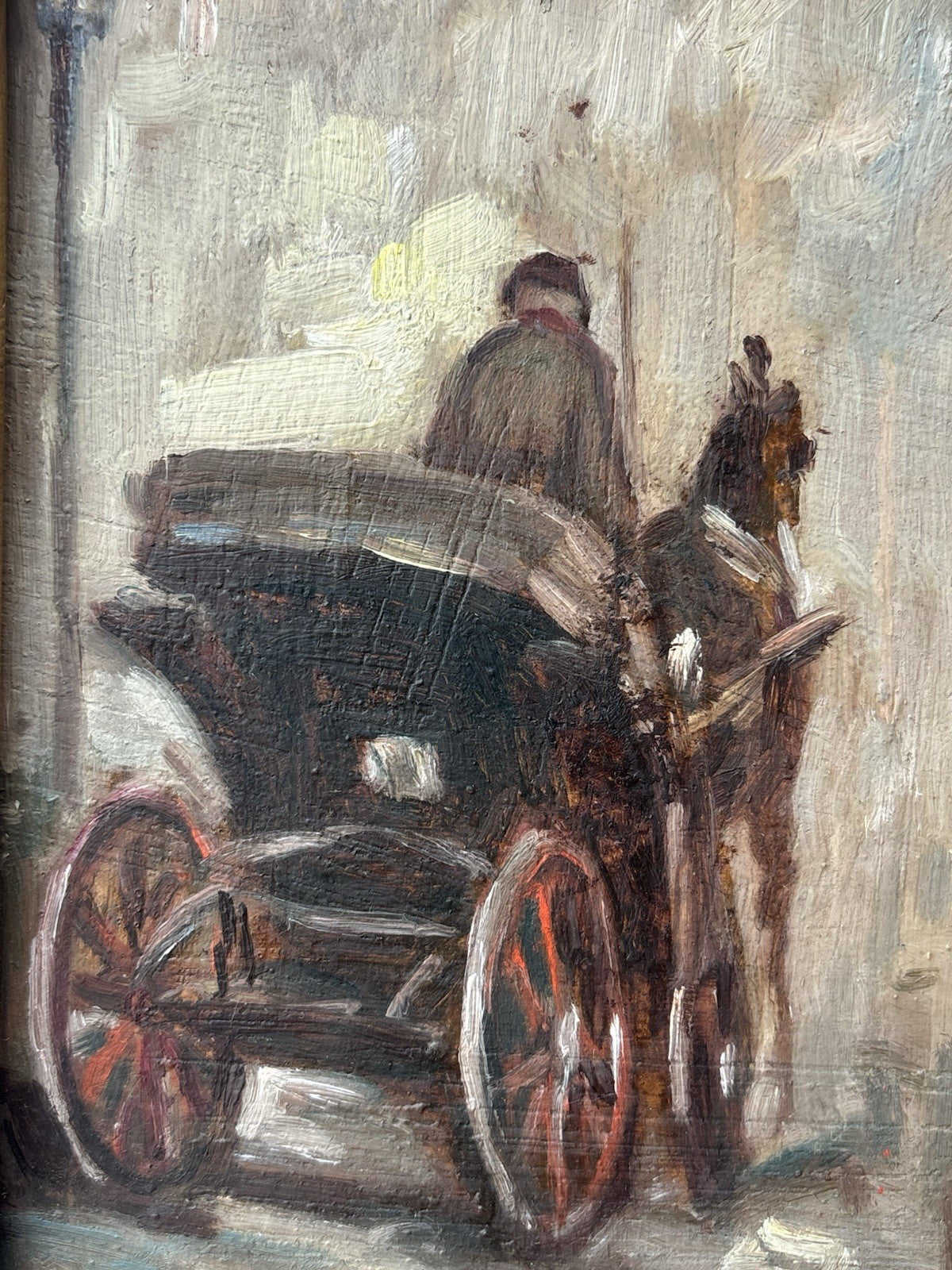 Quadro -La Carrozzella- dipinto a olio