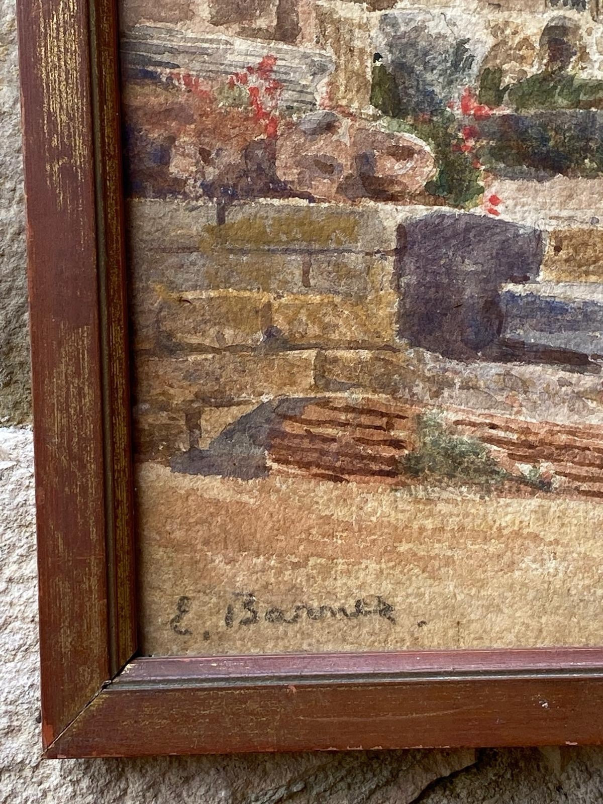 Quadro -Antiche Rovine- acquerello su cartoncino