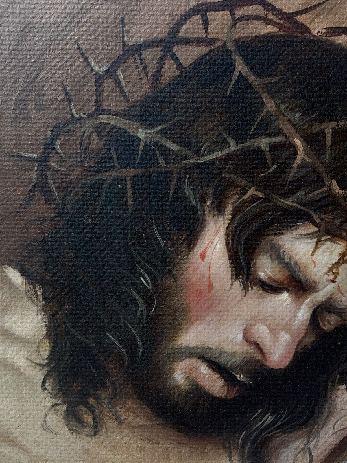 Quadro -Ecce Homo- Luigi Seme- dipinto a olio su tela