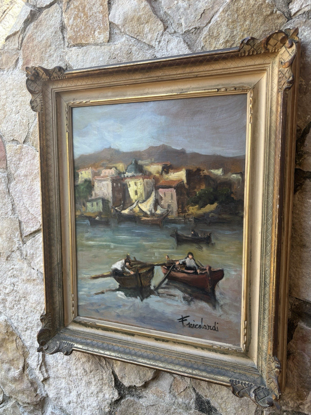 Quadro -Bacoli- Francesco Nicolardi- dipinto a olio