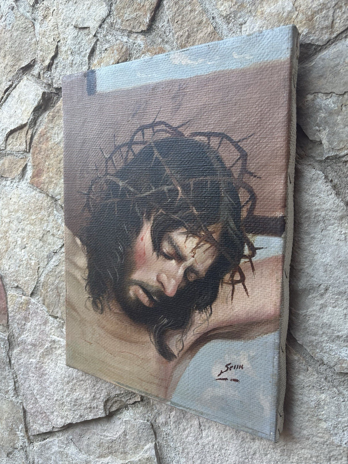 Quadro -Ecce Homo- Luigi Seme- dipinto a olio su tela