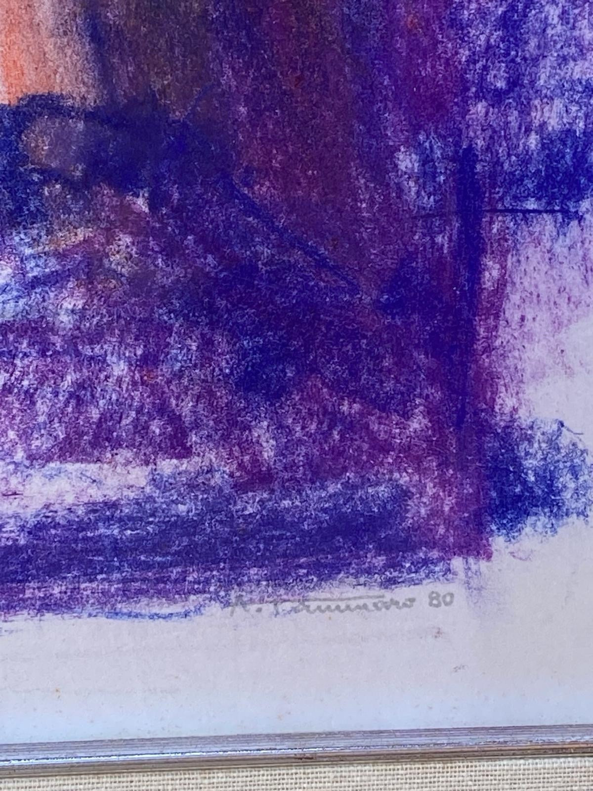 Quadro -Figura Di Donna- Antonio Tammaro- pastello su carta