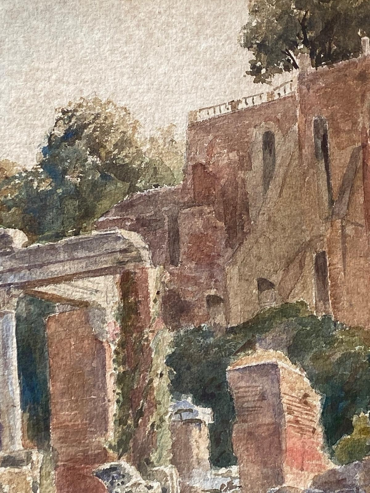 Quadro -Antiche Rovine- acquerello su cartoncino