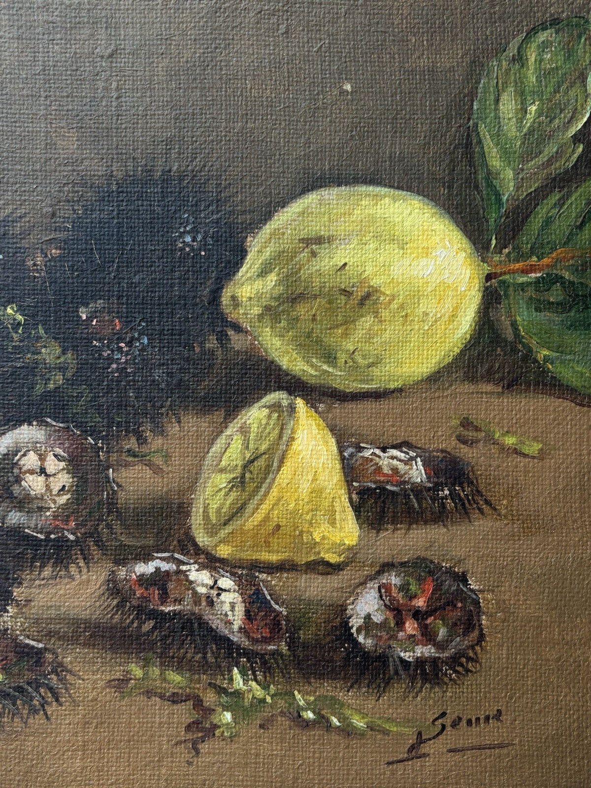 Quadro -Ricci Di Mare- Luigi Seme- dipinto a olio su tela