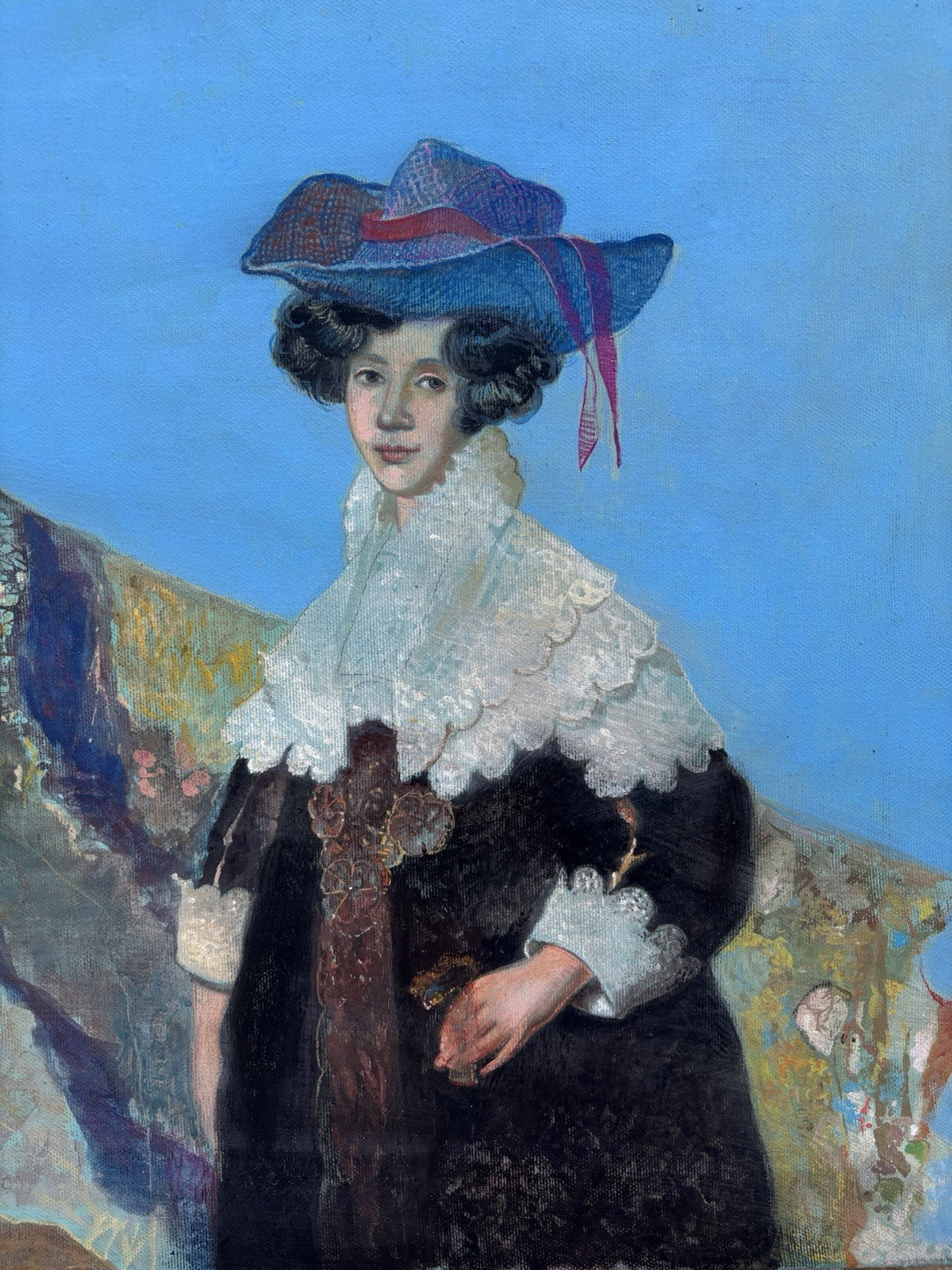 Quadro -Figura Di Donna- Mario Gianquitto- tecnica mista su tela