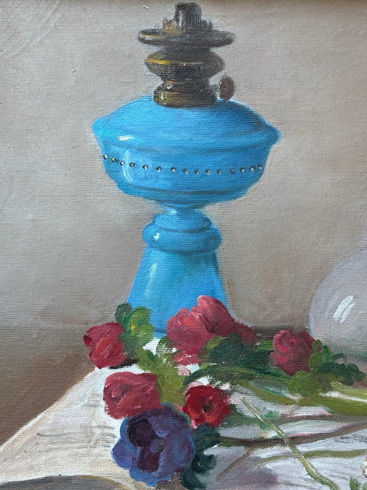 Quadro -Natura Morta- Raffaele Pucci- dipinto a olio su tela