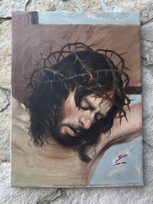 Quadro -Ecce Homo- Luigi Seme- dipinto a olio su tela