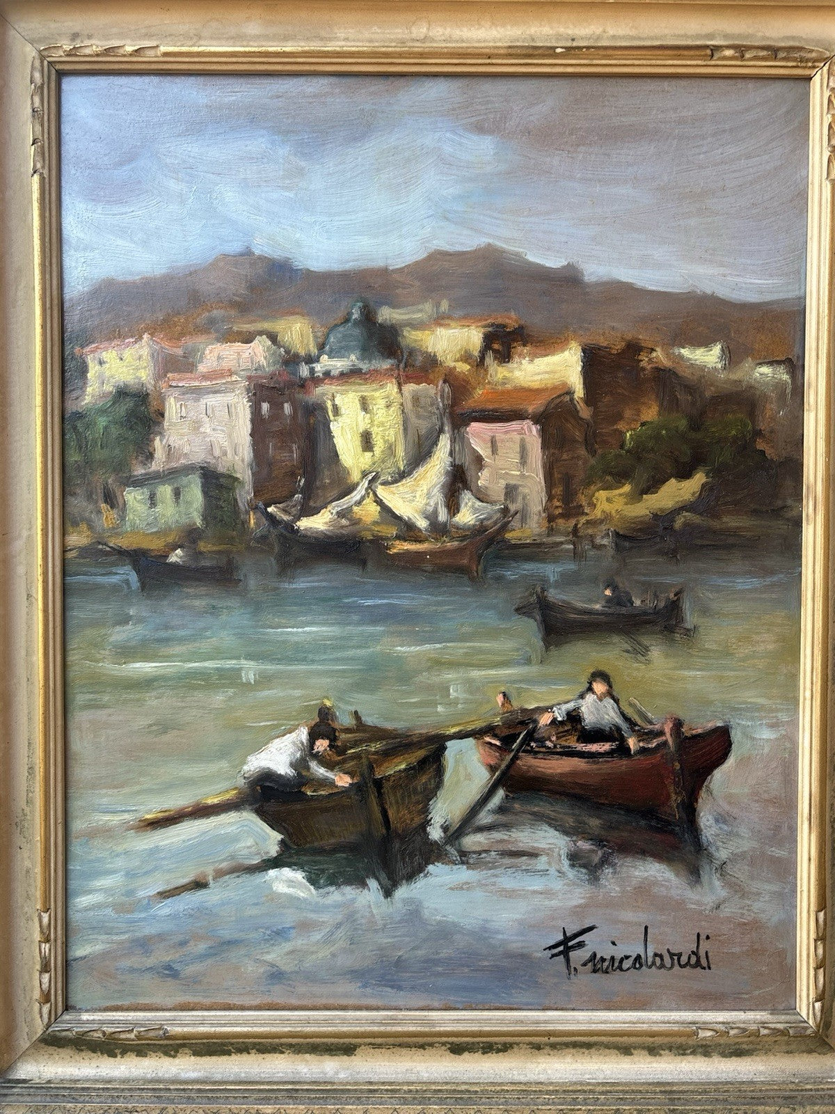 Quadro -Bacoli- Francesco Nicolardi- dipinto a olio