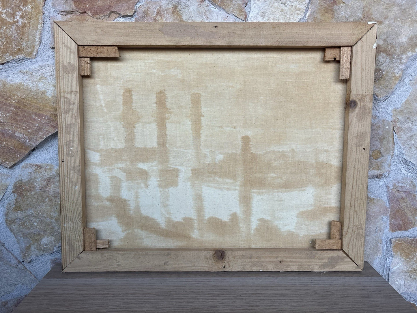 Quadro -Pozzuoli, Tempio Di Serapide- dipinto a olio su tela