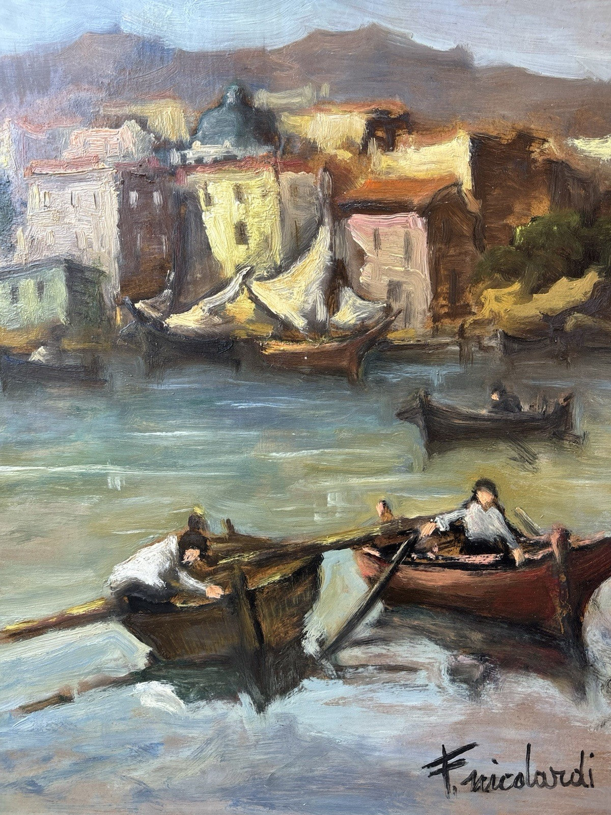 Quadro -Bacoli- Francesco Nicolardi- dipinto a olio