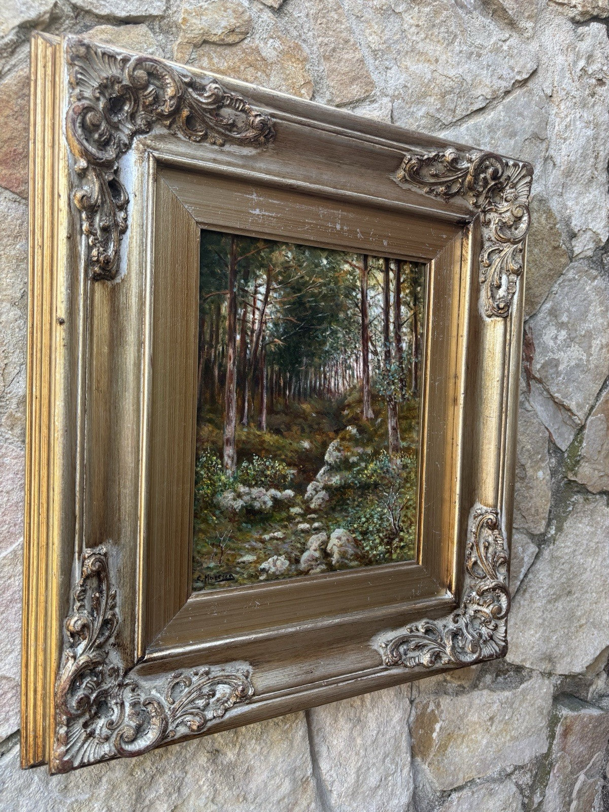 Quadro -Boschi Del Faito- Salvatore Maresca- dipinto a olio