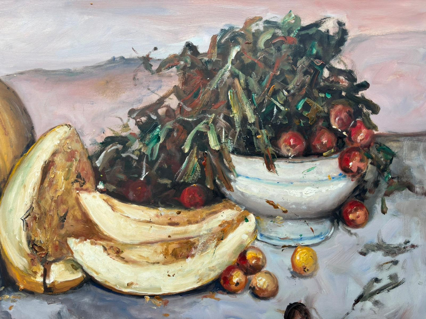 Grande quadro -Natura Morta- dipinto a olio su tela