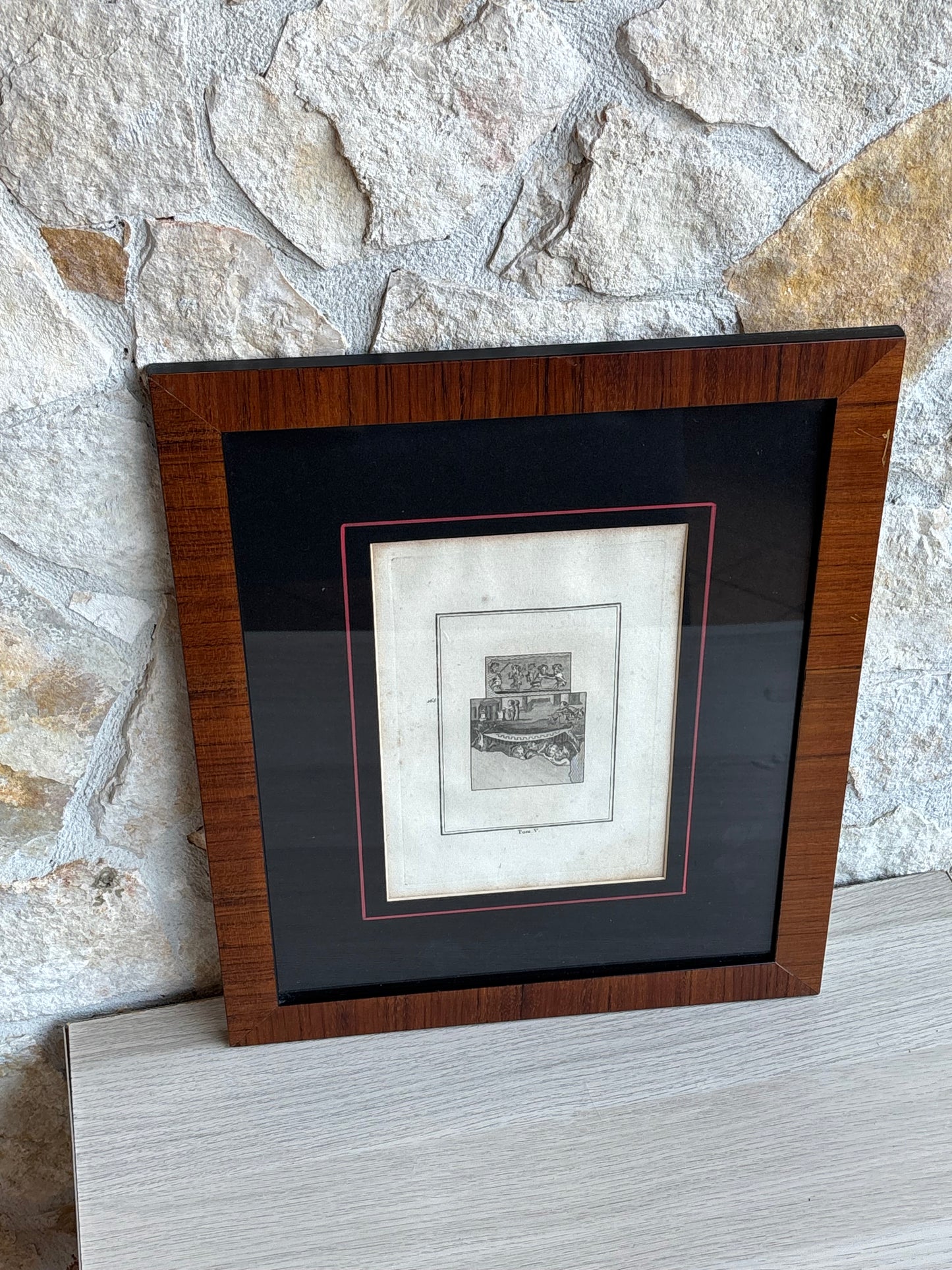 Stampa di acquaforte antica