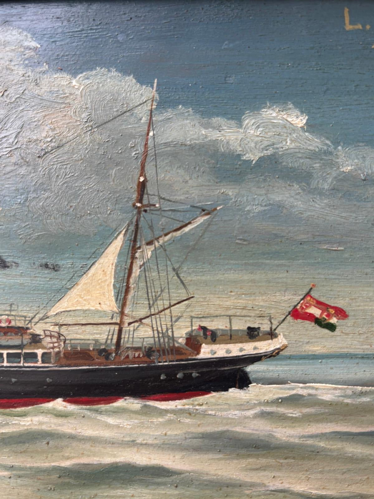 Quadro -Nave Imperatrix- dipinto a olio su tavola