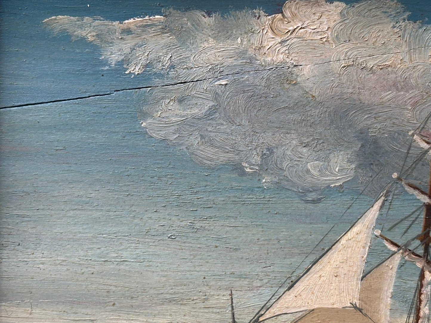 Quadro -Nave Imperatrix- dipinto a olio su tavola