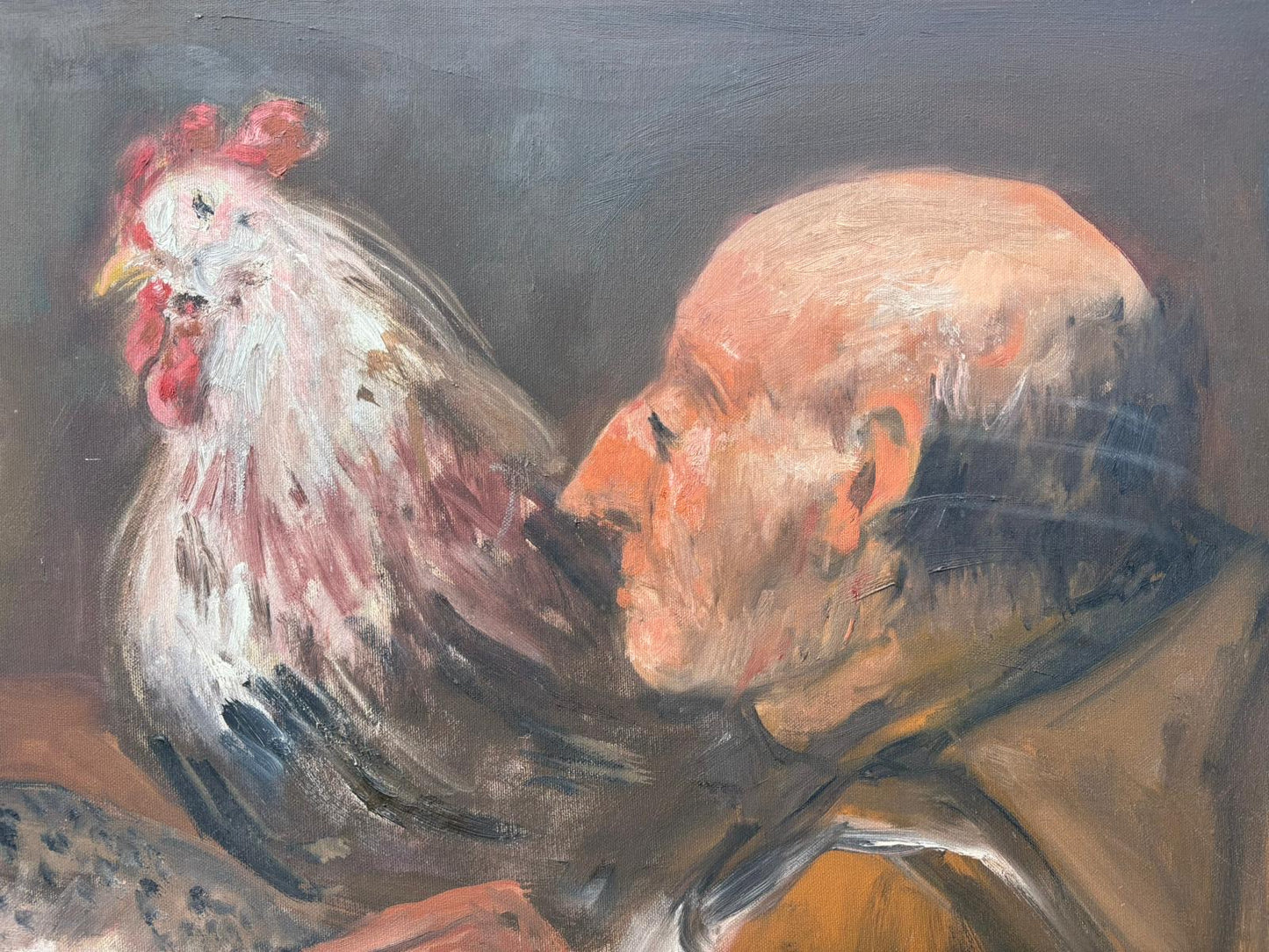 Grande Quadro -Tavola Imbandita- dipinto a olio su tela