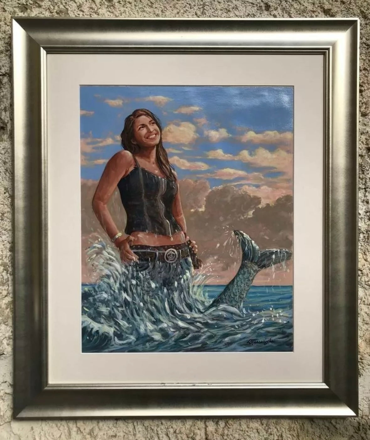 Quadro vintage dipinto a olio -Carmine Meraviglia-