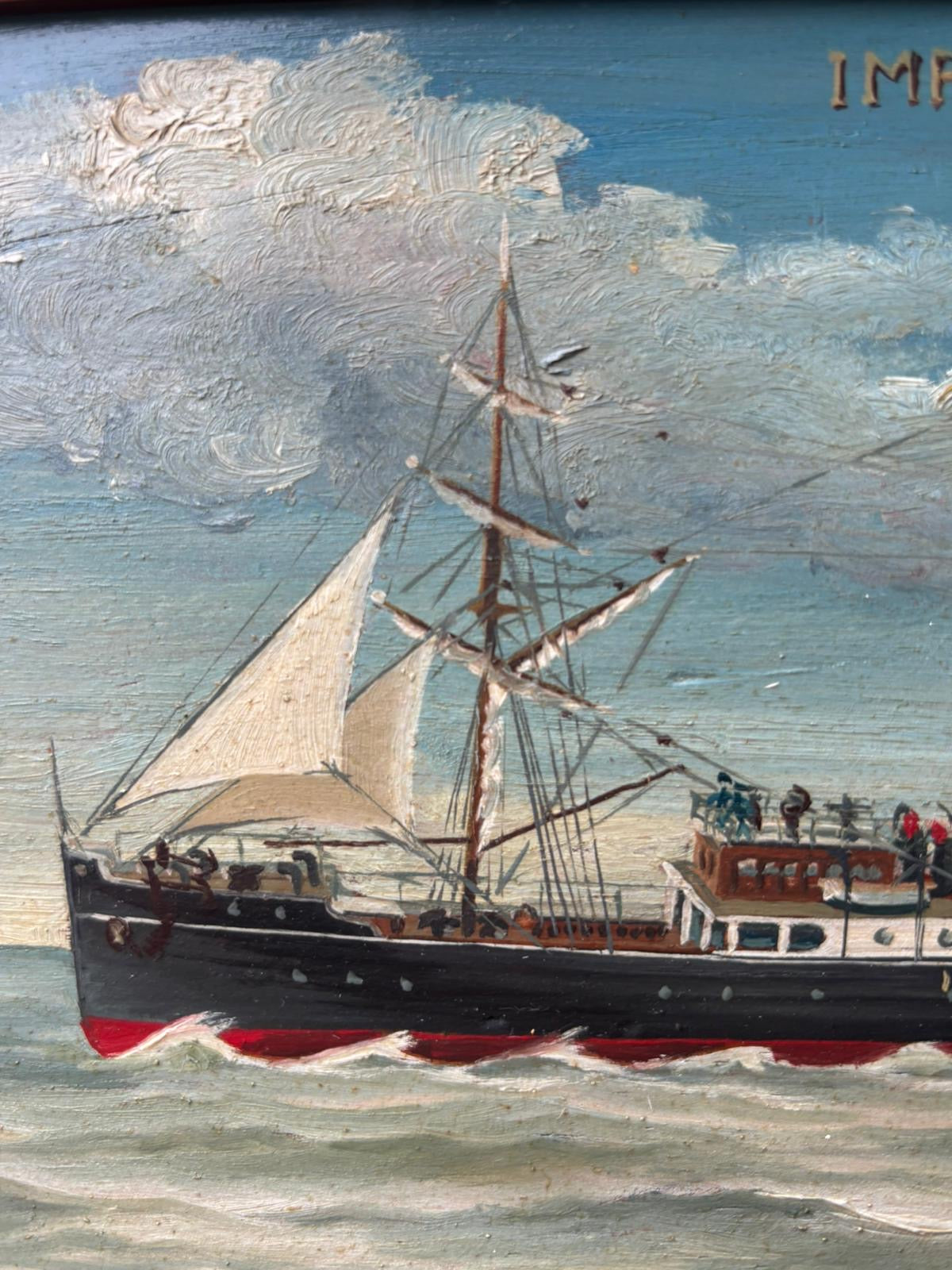 Quadro -Nave Imperatrix- dipinto a olio su tavola