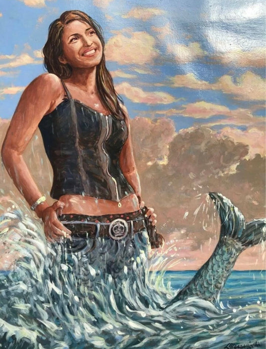 Quadro vintage dipinto a olio -Carmine Meraviglia-