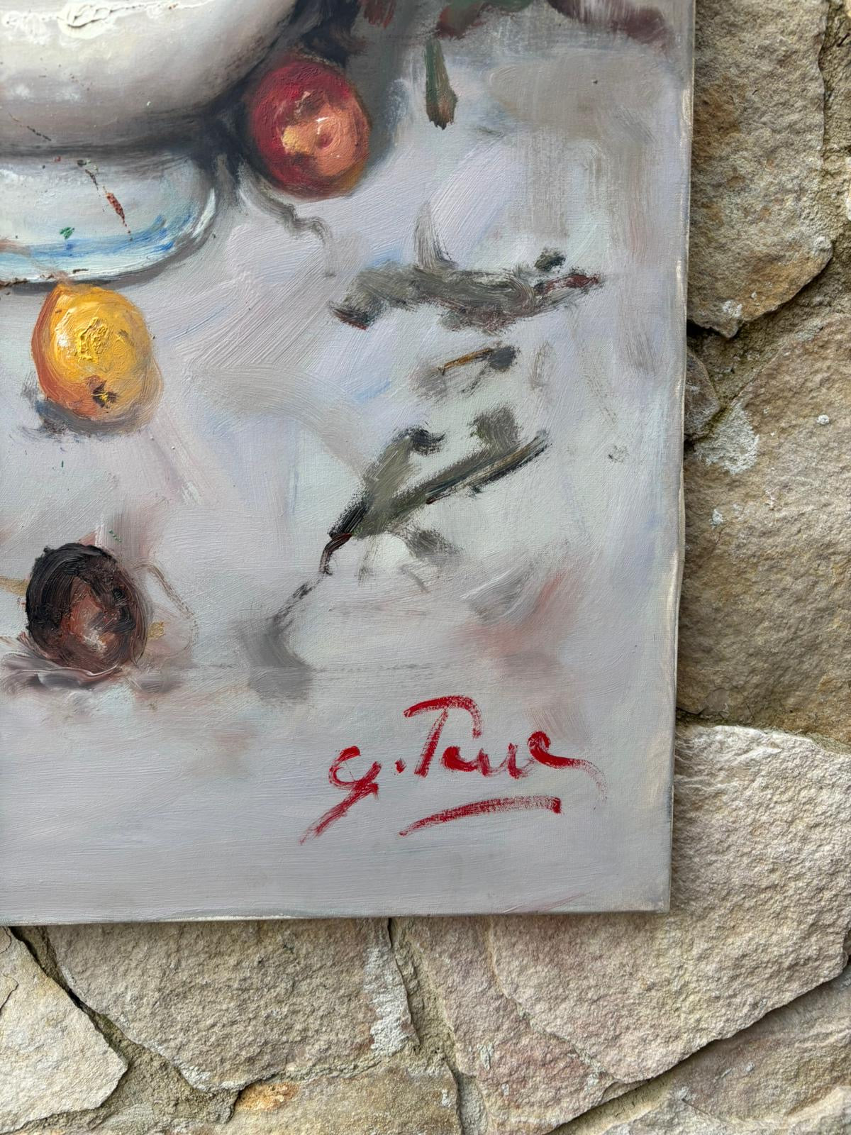 Grande quadro -Natura Morta- dipinto a olio su tela