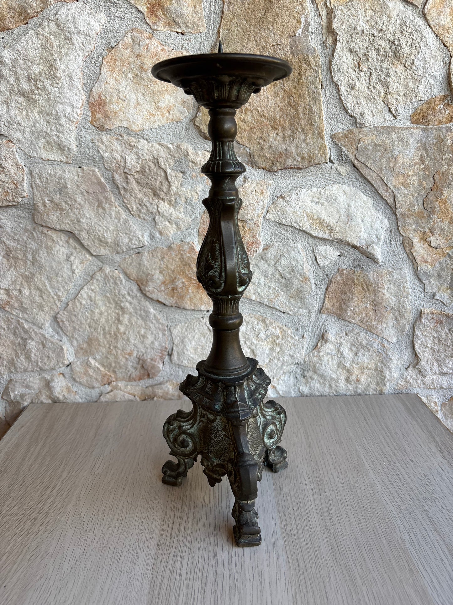 Candelabro vintage in bronzo