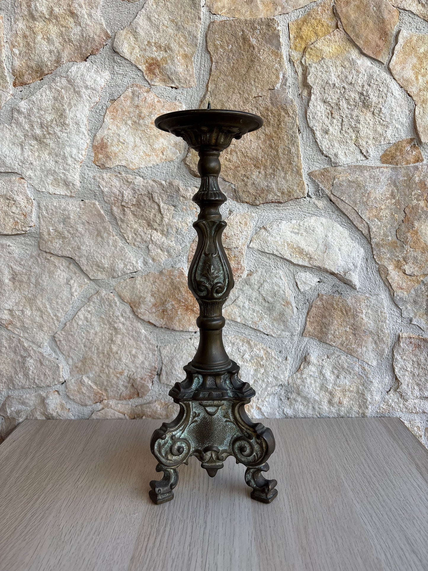Candelabro vintage in bronzo