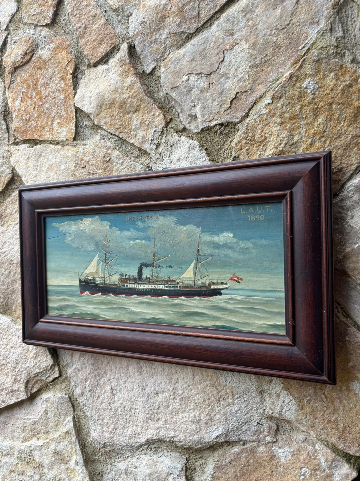 Quadro -Nave Imperatrix- dipinto a olio su tavola