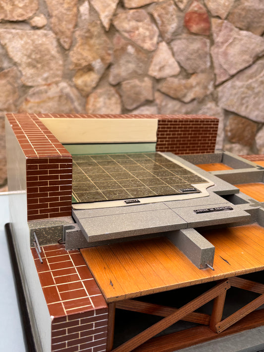 Modello Architettonico Vintage Anni ‘50, V.Toffoli &Figli