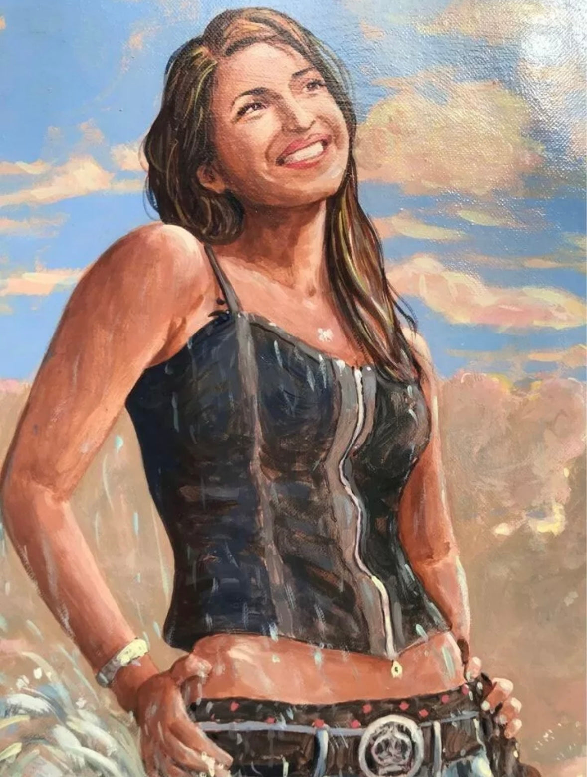 Quadro vintage dipinto a olio -Carmine Meraviglia-