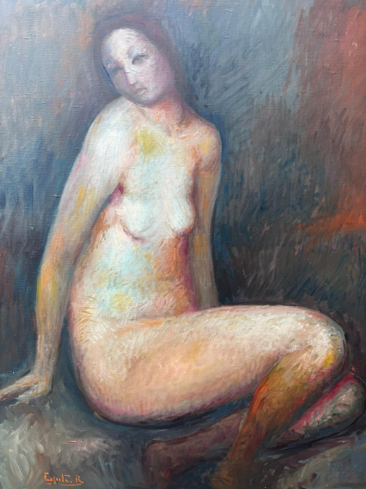 Quadro -Nudo Artistico- dipinto a olio su tela