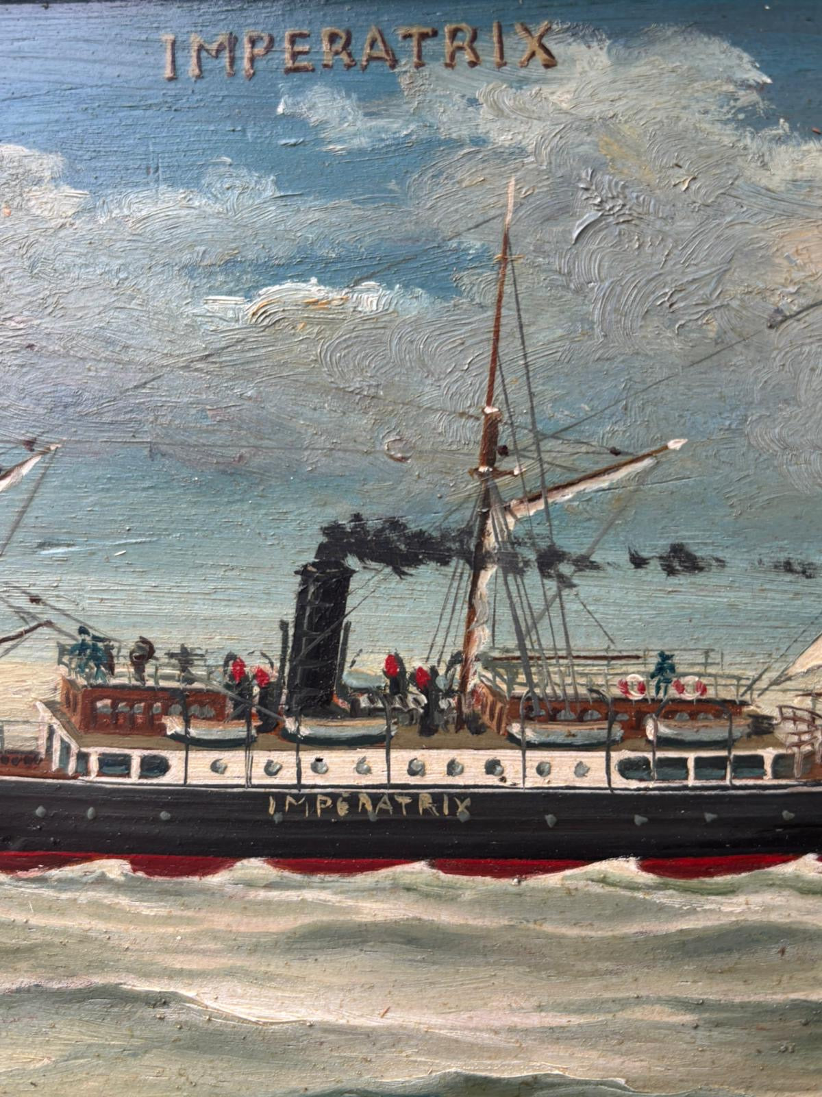 Quadro -Nave Imperatrix- dipinto a olio su tavola