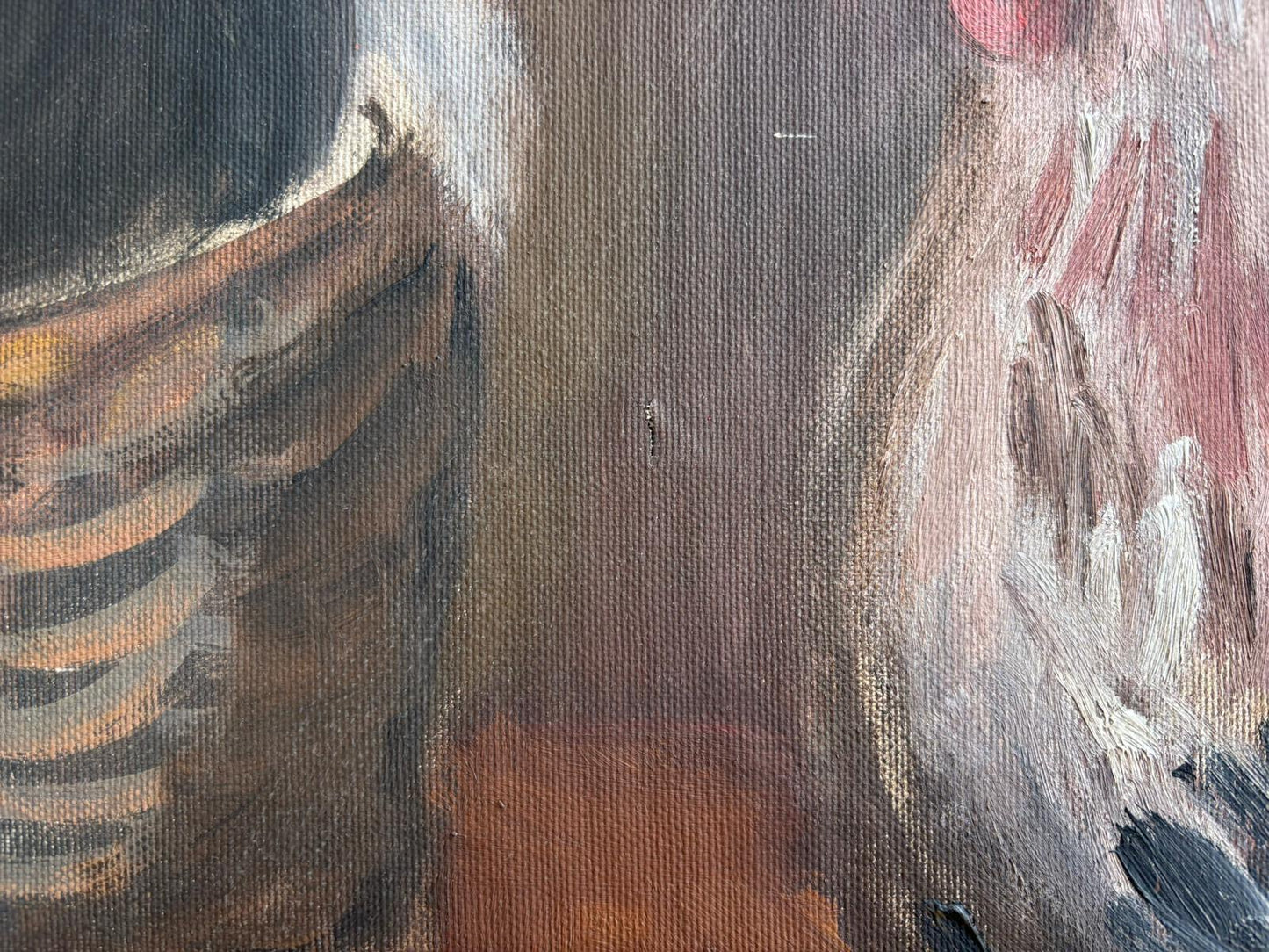 Grande Quadro -Tavola Imbandita- dipinto a olio su tela