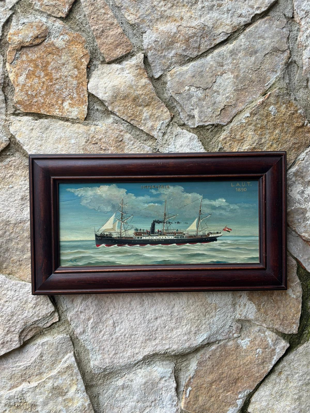 Quadro -Nave Imperatrix- dipinto a olio su tavola