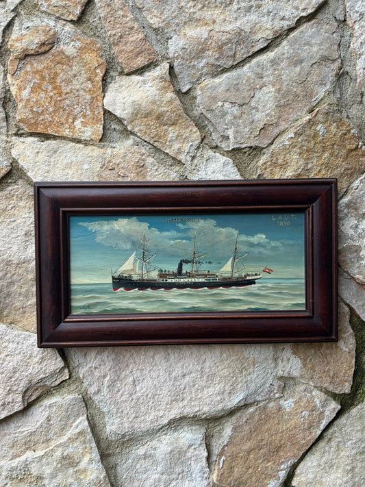 Quadro -Nave Imperatrix- dipinto a olio su tavola