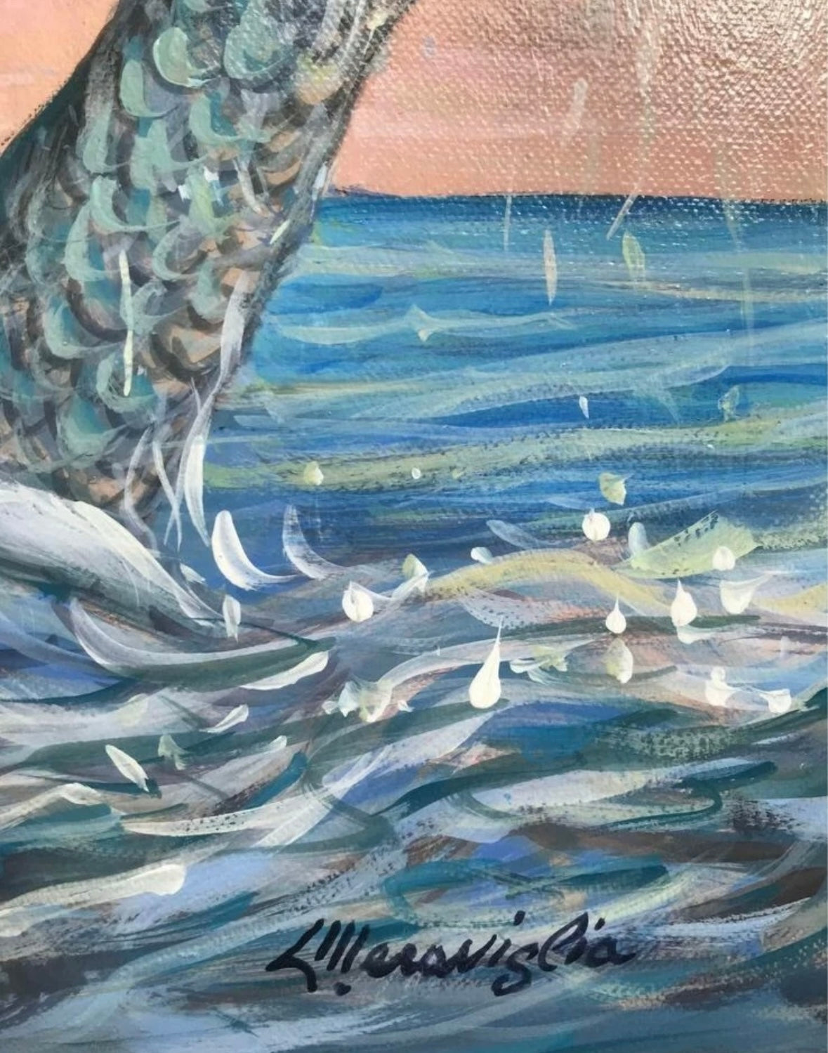 Quadro vintage dipinto a olio -Carmine Meraviglia-