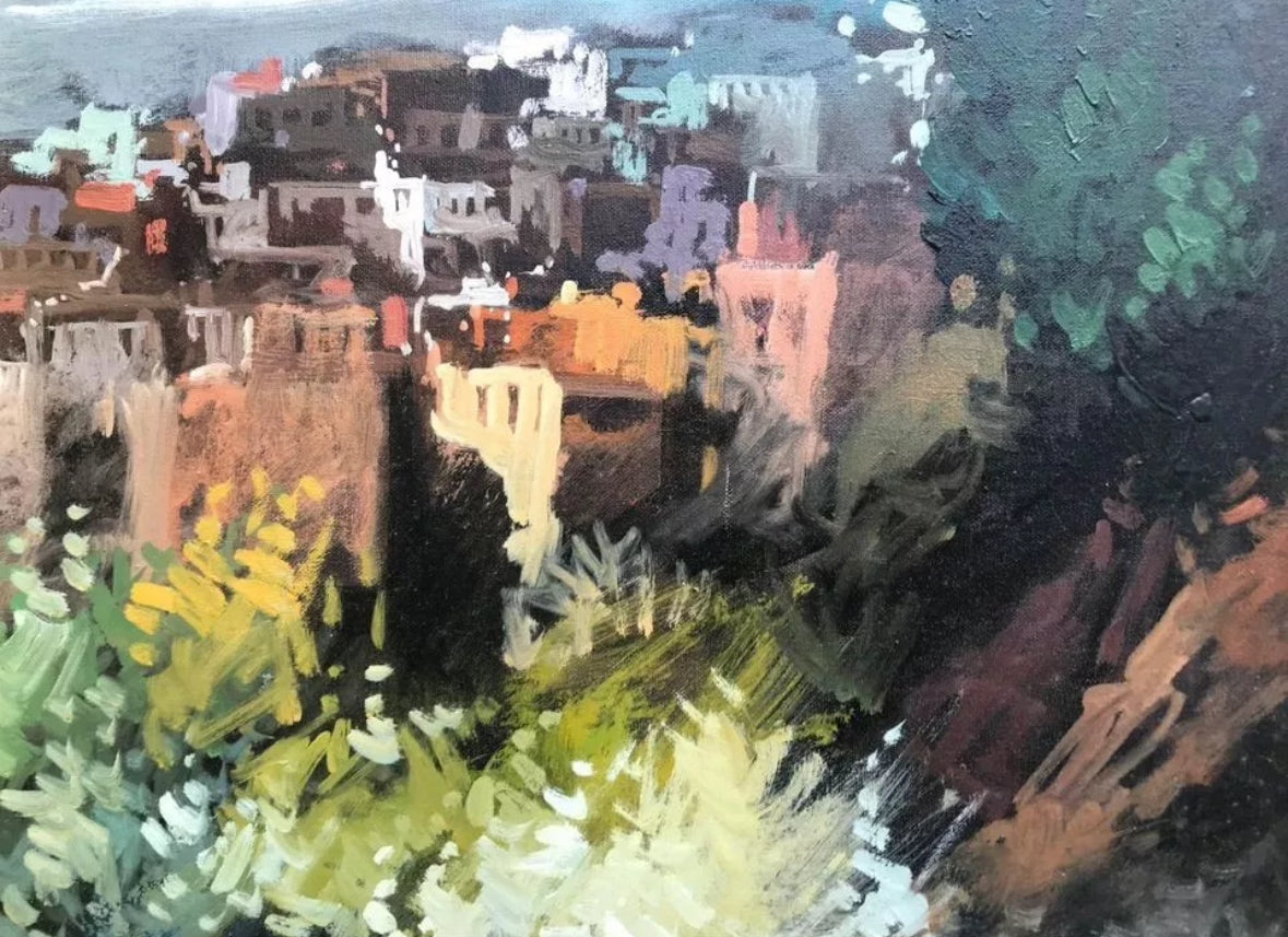 Quadro Felice Bossone dipinto olio su tela