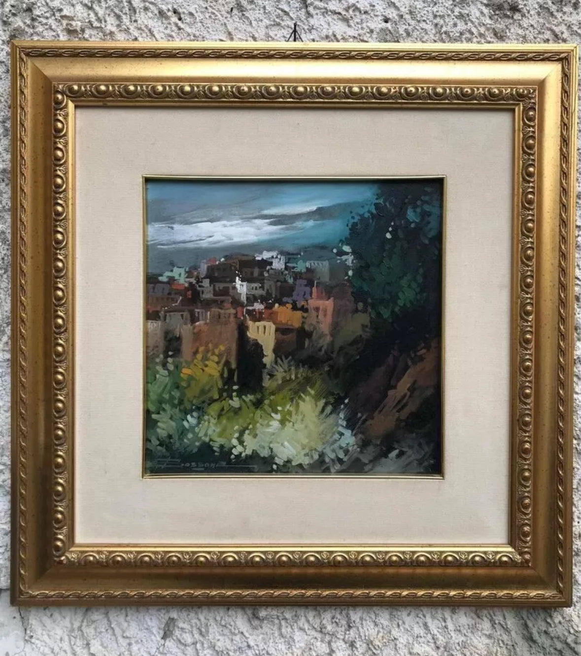 Quadro Felice Bossone dipinto olio su tela