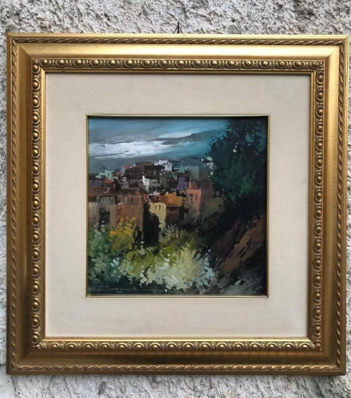 Quadro Felice Bossone dipinto olio su tela