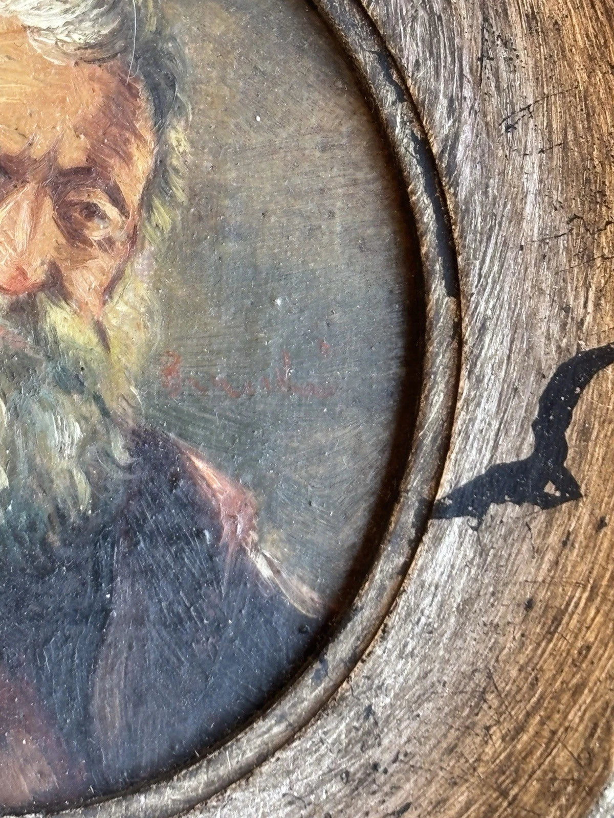 Quadro Miniatura Vintage Dipinto a Olio