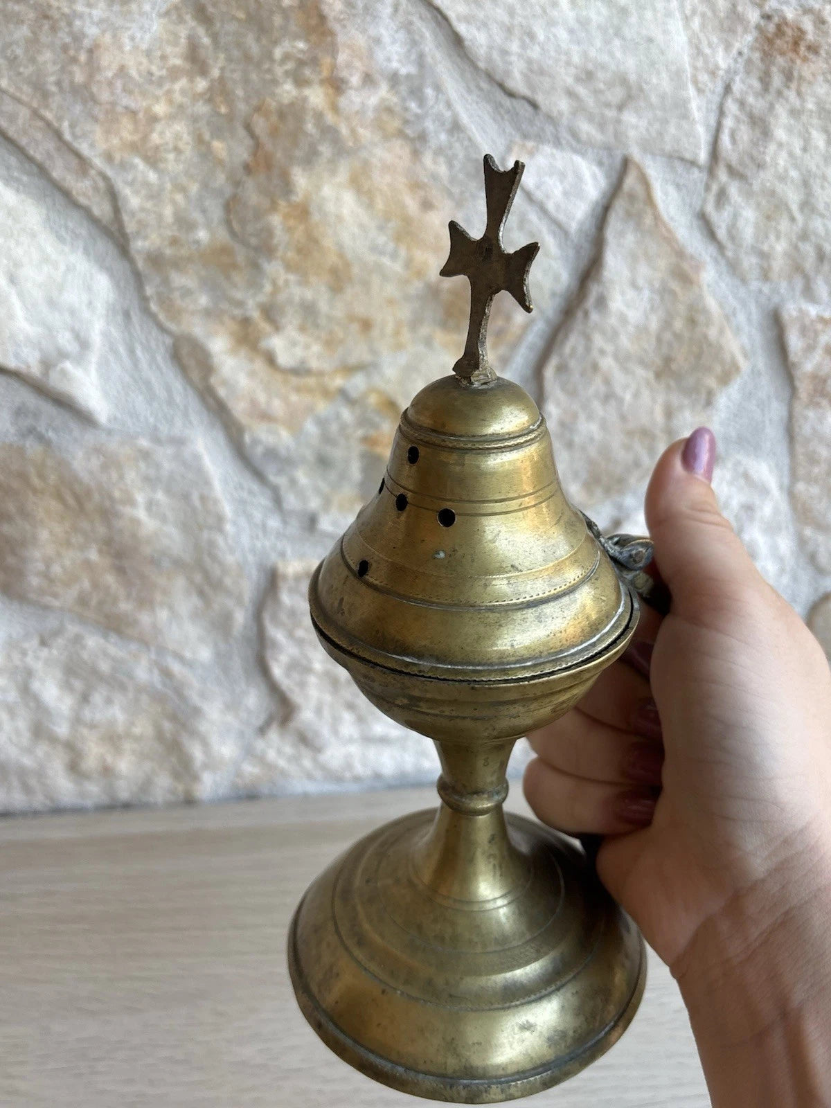 Incensiere Vintage In Ottone