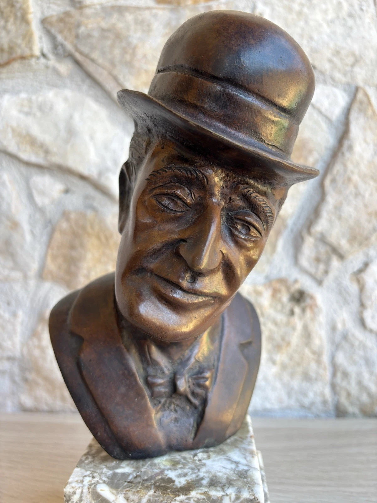 Scultura Vintage In Bronzo TOTO’