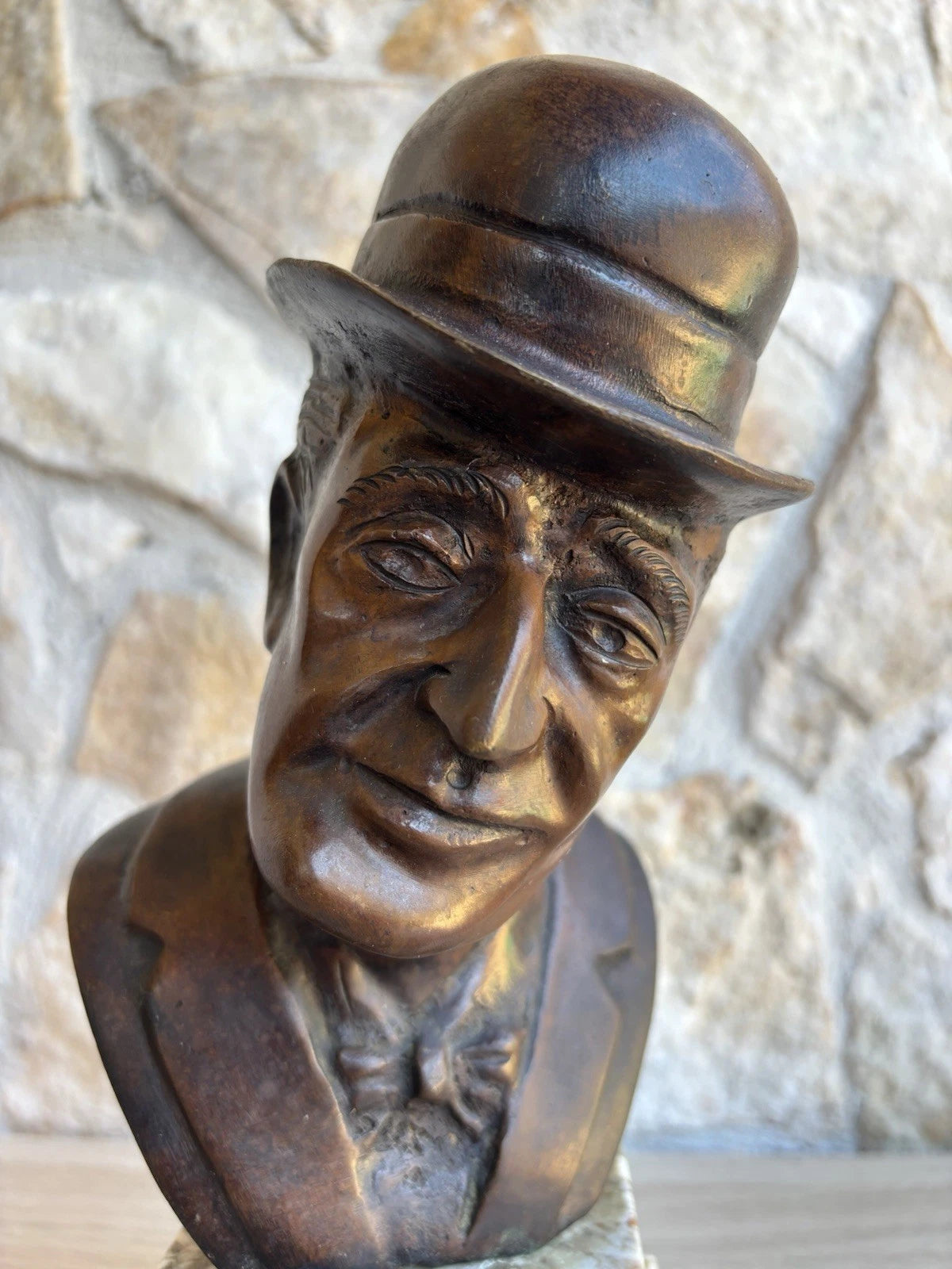 Scultura Vintage In Bronzo TOTO’