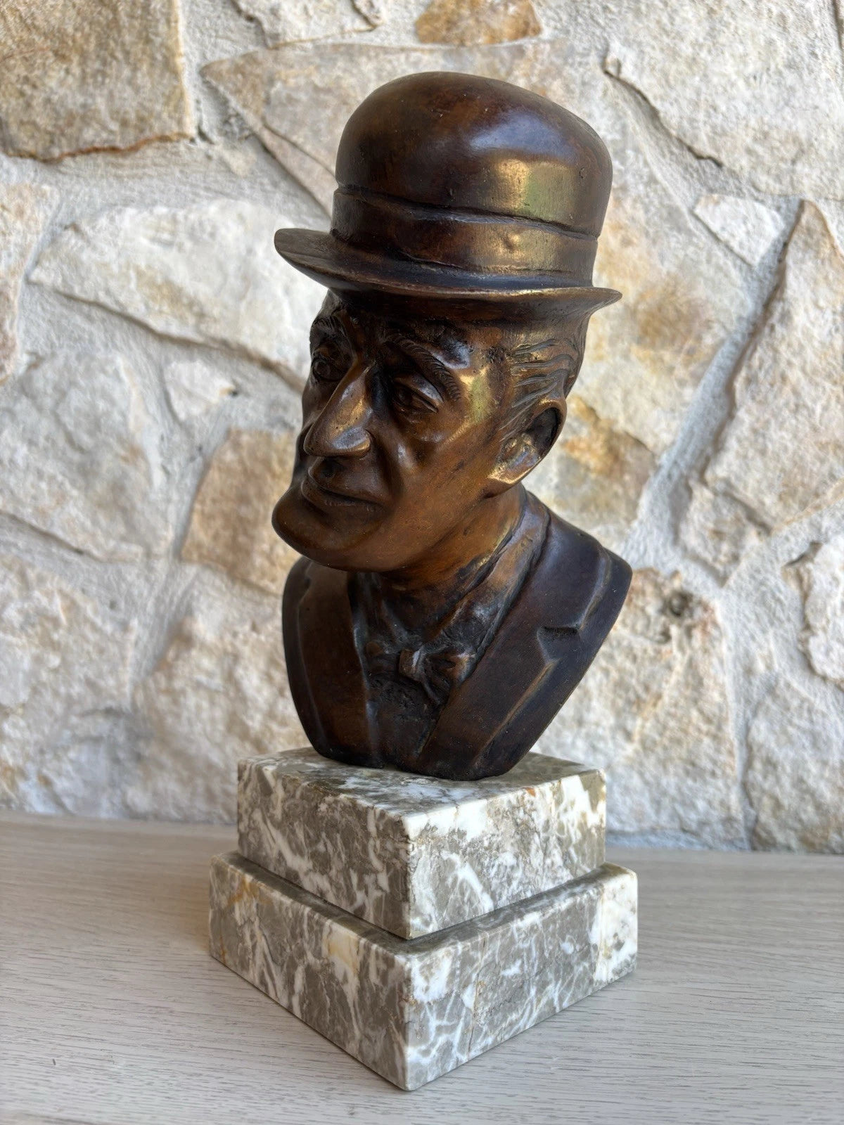 Scultura Vintage In Bronzo TOTO’