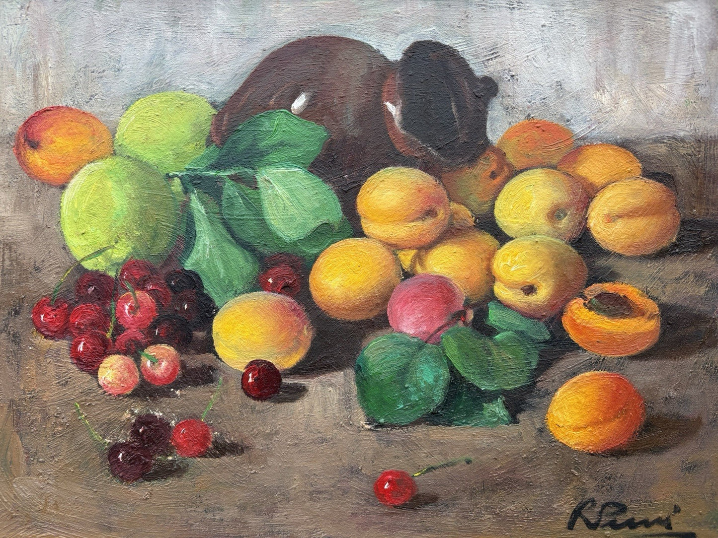Quadro -Natura Morta- Raffaele Pucci dipinto a olio su tela