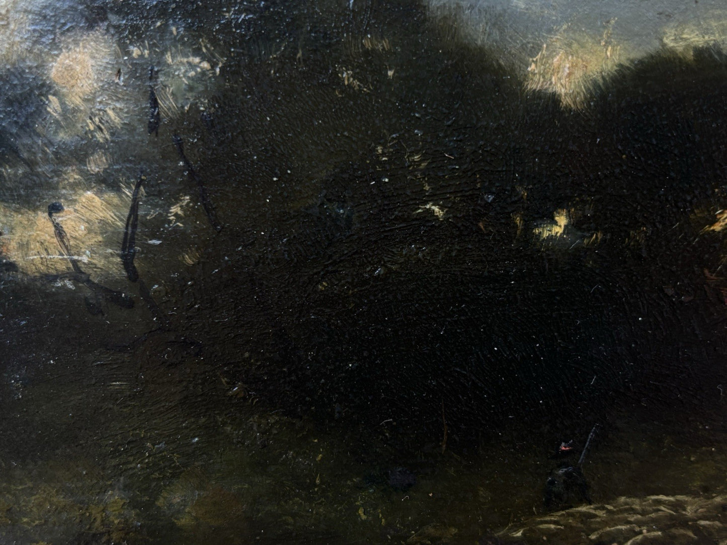 Quadro Antico -Paesaggio Con Gregge- Achille Vertunni- Dipinto A Olio